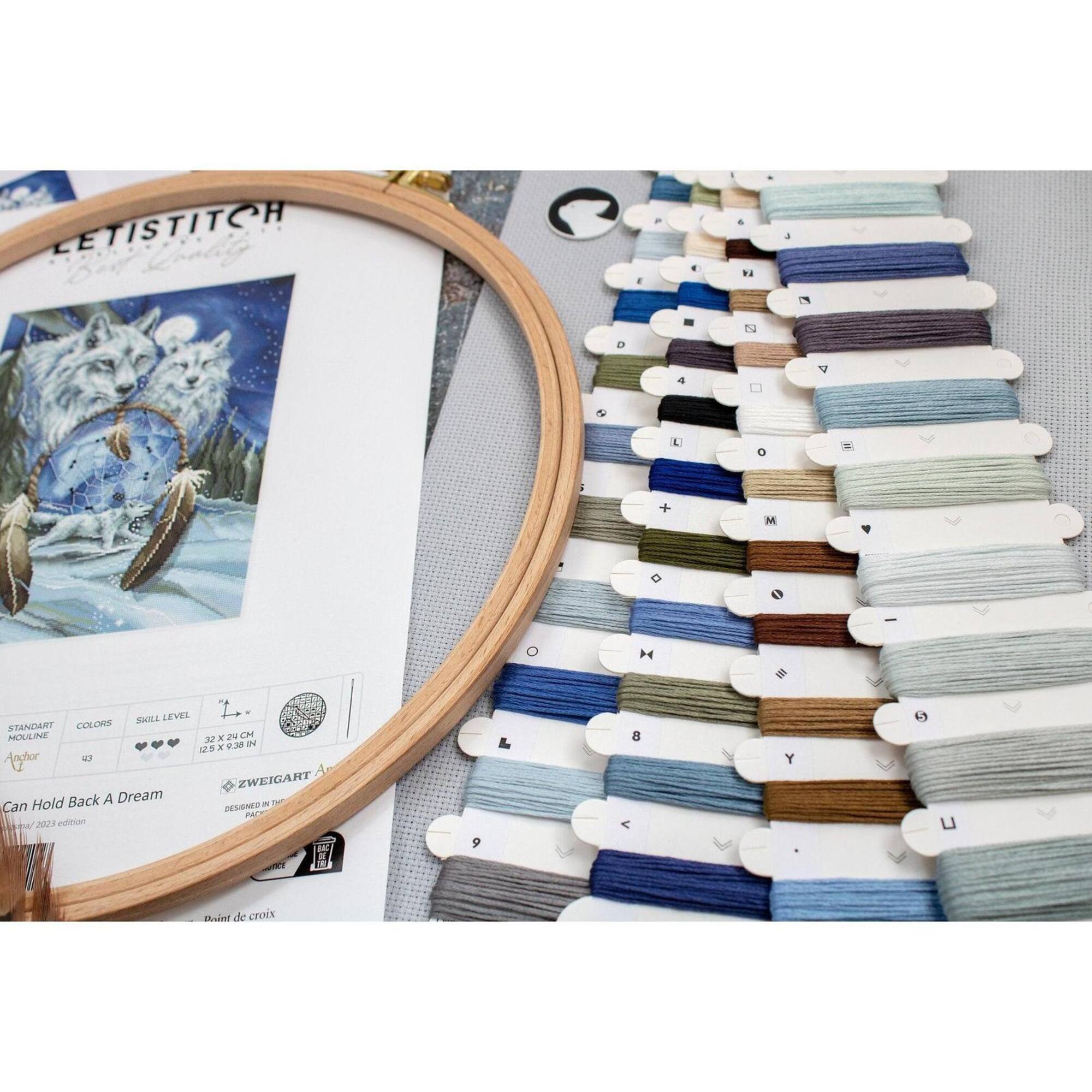 LetiStitch Nothing Can Hold Back A Dream Counted Cross Stitch Kit